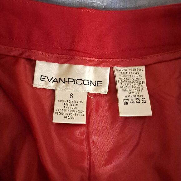 Evan Picone red dress pants size 6 - Picture 3 of 6